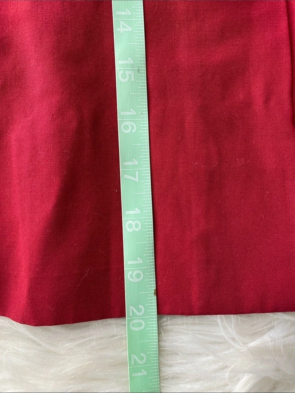 Russ vintage 60’s Red A-Line Skirt with Apple Printed Button-Up Top